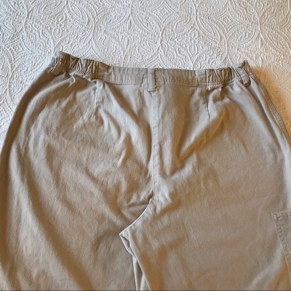 Fashion Bug Khaki Pants Front Zippered Pockets - Picture 6 of 7